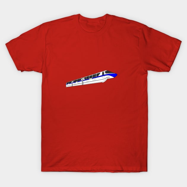 Blue Monorail Line II T-Shirt by FandomTrading